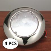 4PCS LED 3 RED COLORED ROUND COURTESY ODM